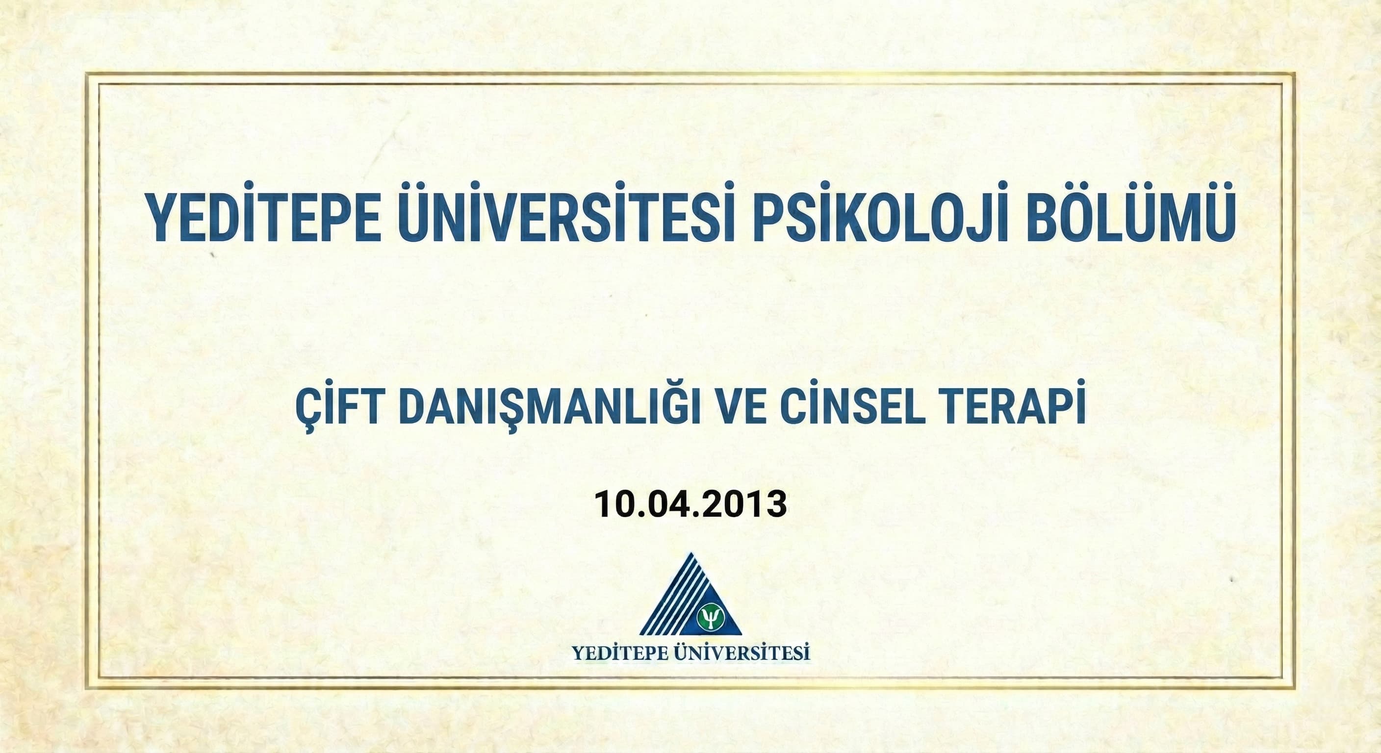 Çift Danışmanlığı ve Cinsel Terapi